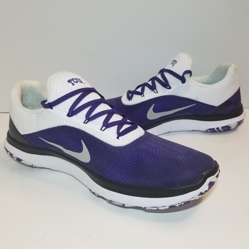 NIKE FREE TRAINER V7 ZERO TCU Size 14 Horned frogs - Picture 4 of 7